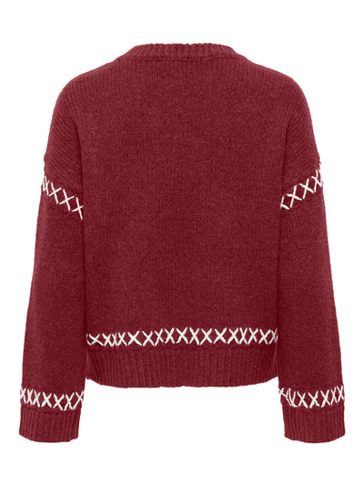Cross Stitch jumper Red