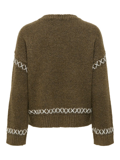 Cross Stitch jumper Brown