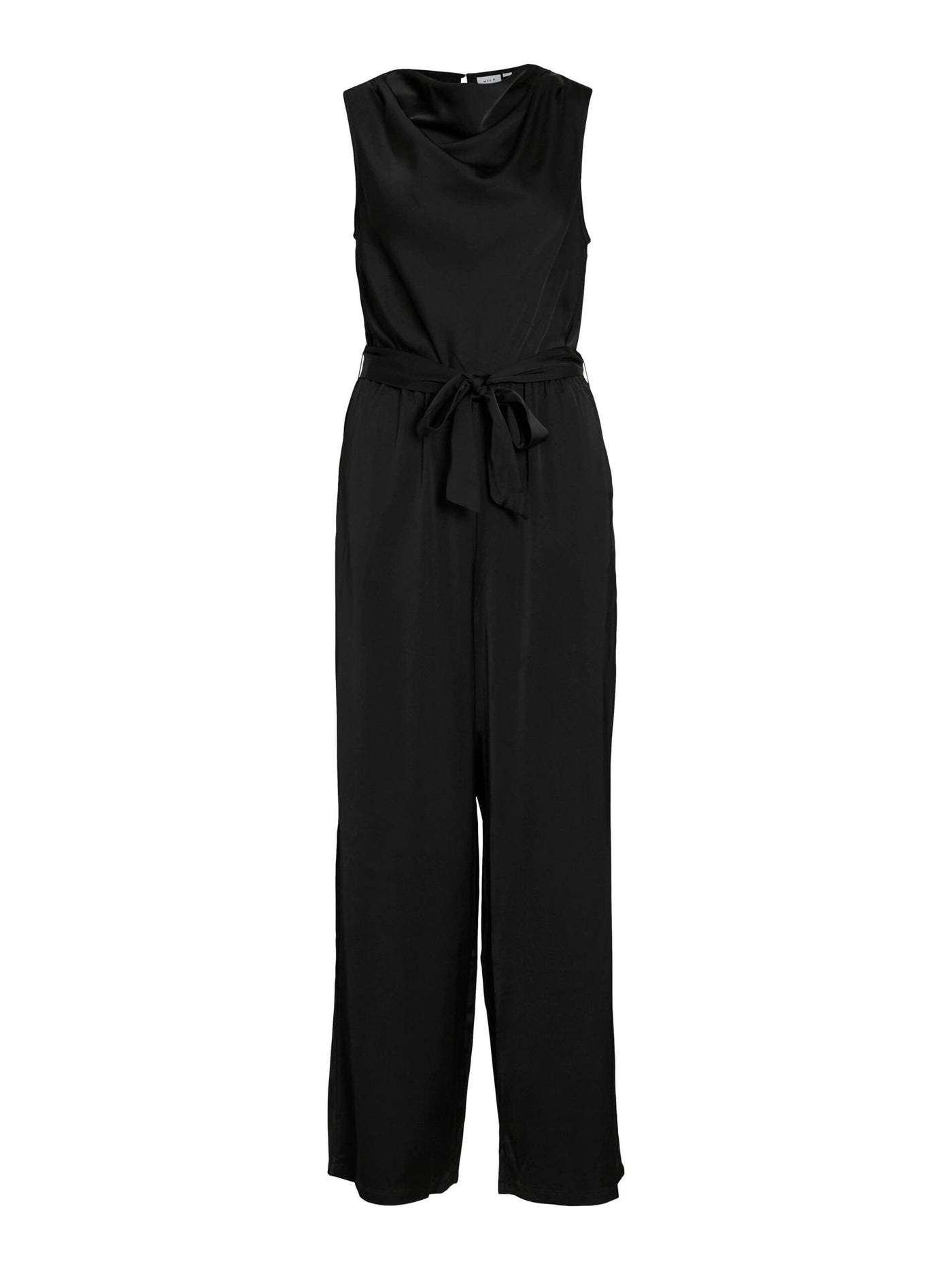 Satin Jumpsuit Black