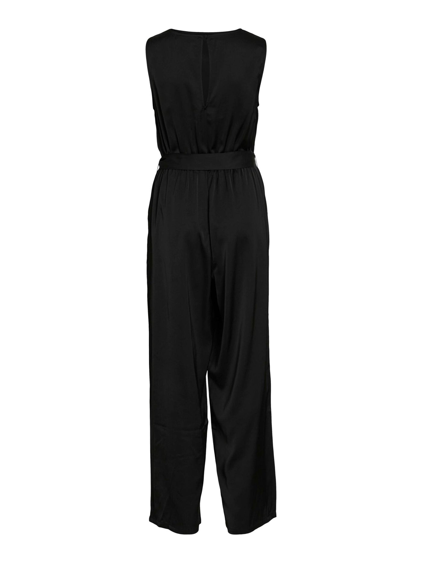Satin Jumpsuit Black