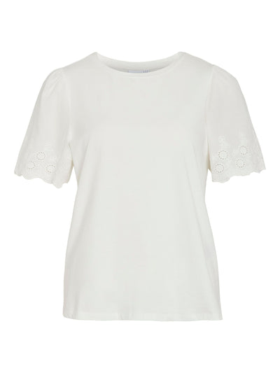 Broiderie Sleeve Tee