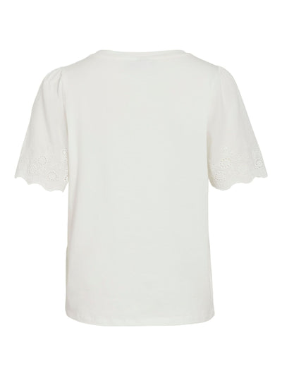 Broiderie Sleeve Tee