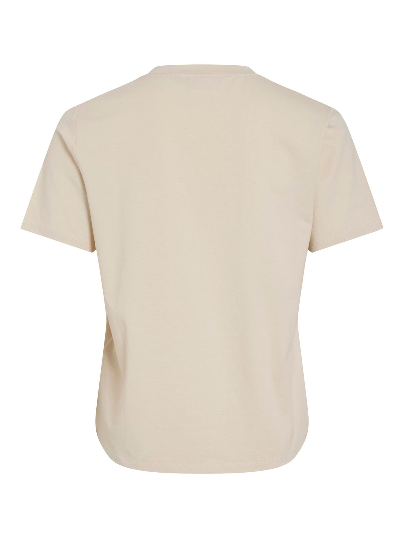 Black Crochet Trim Tee Cream