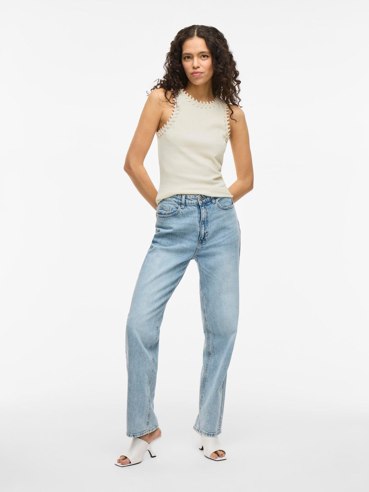 Leaf Cami Cream
