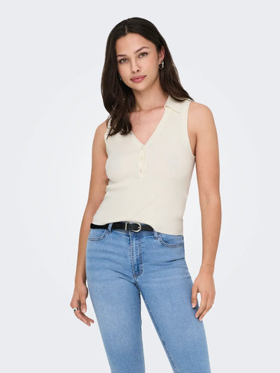 JDY Rib Tanktop White