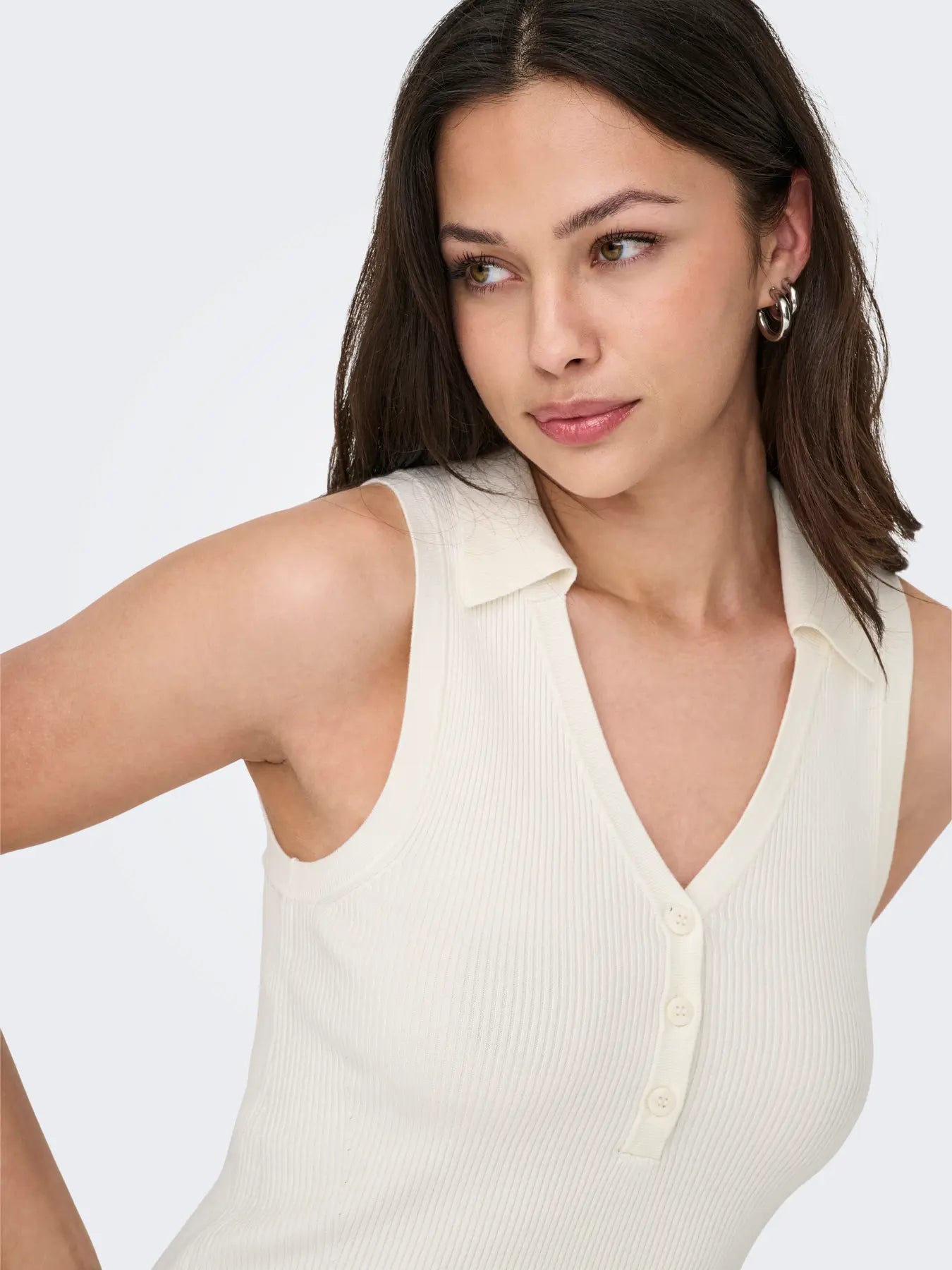 JDY Rib Tanktop White