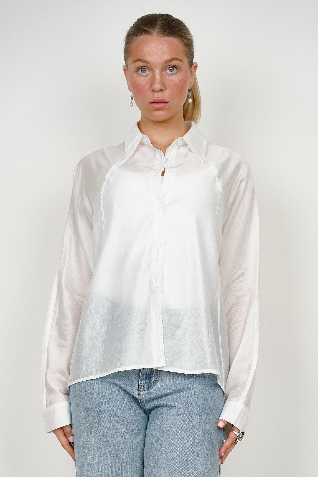 Sweewe Sheer White Blouse