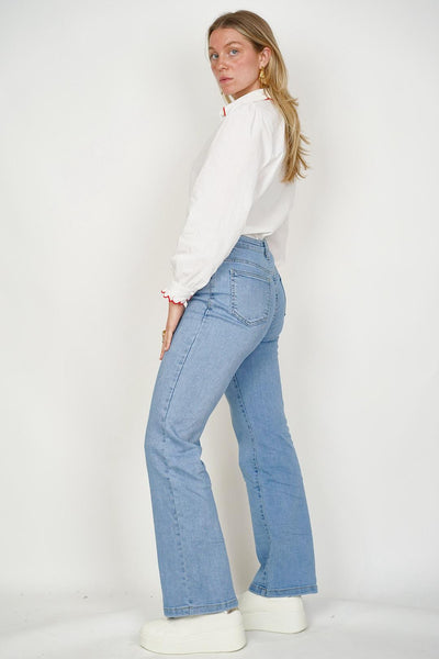 Plait Pocket Jeans Blue