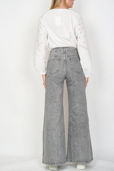 Palazzo Jeans Grey
