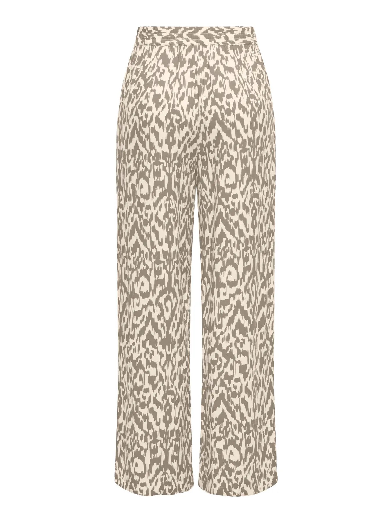 Khaki Patterned Trousers