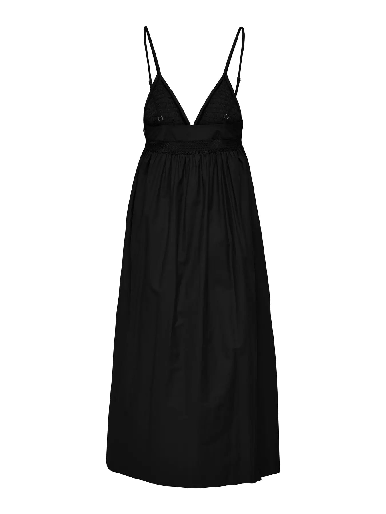 Briar Smocked Maxi Dress Black