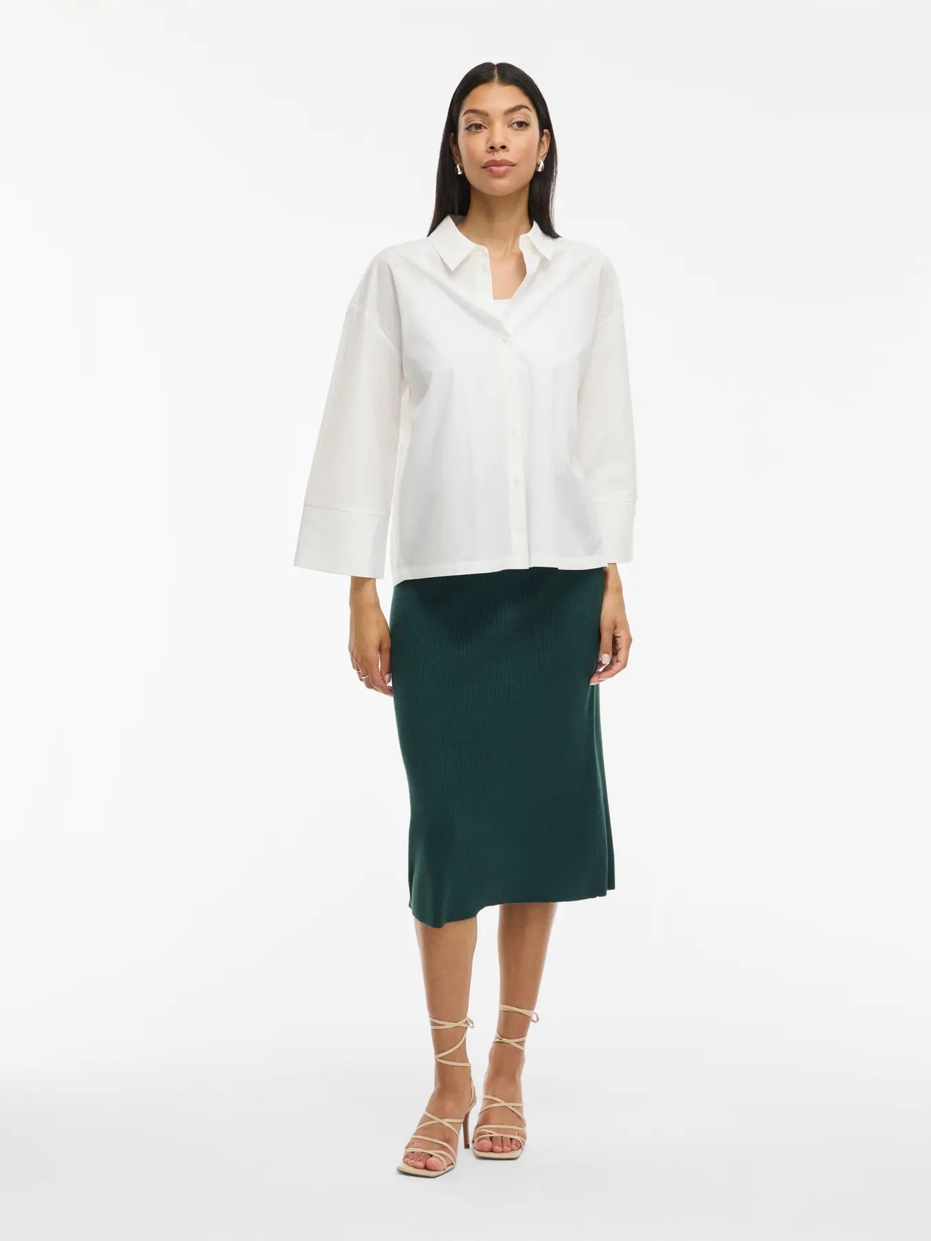 Kate Knitted Skirt Emerald