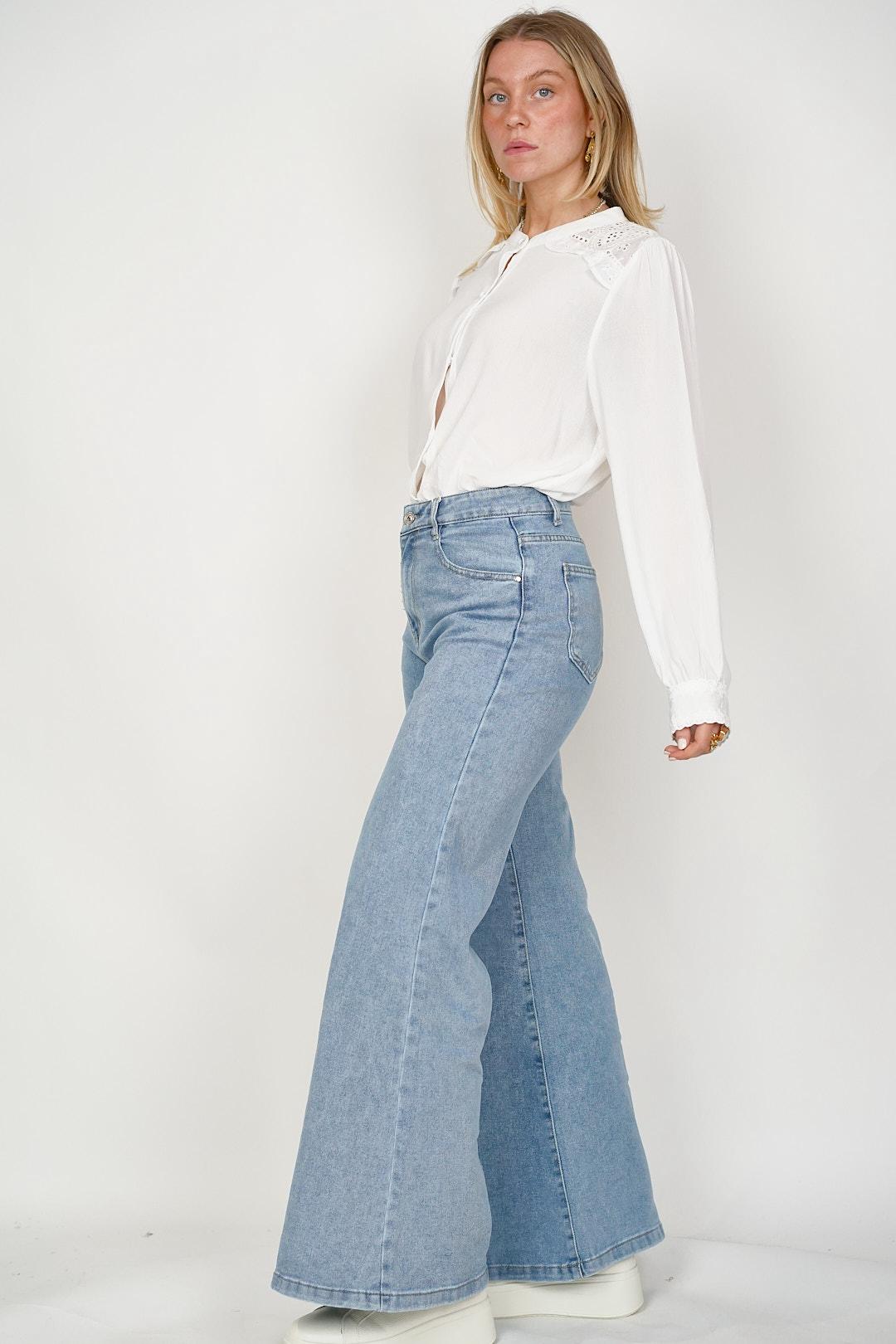 Palazzo Jeans Blue
