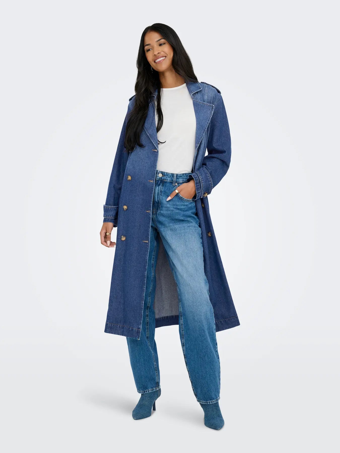 Denim Trench Coat