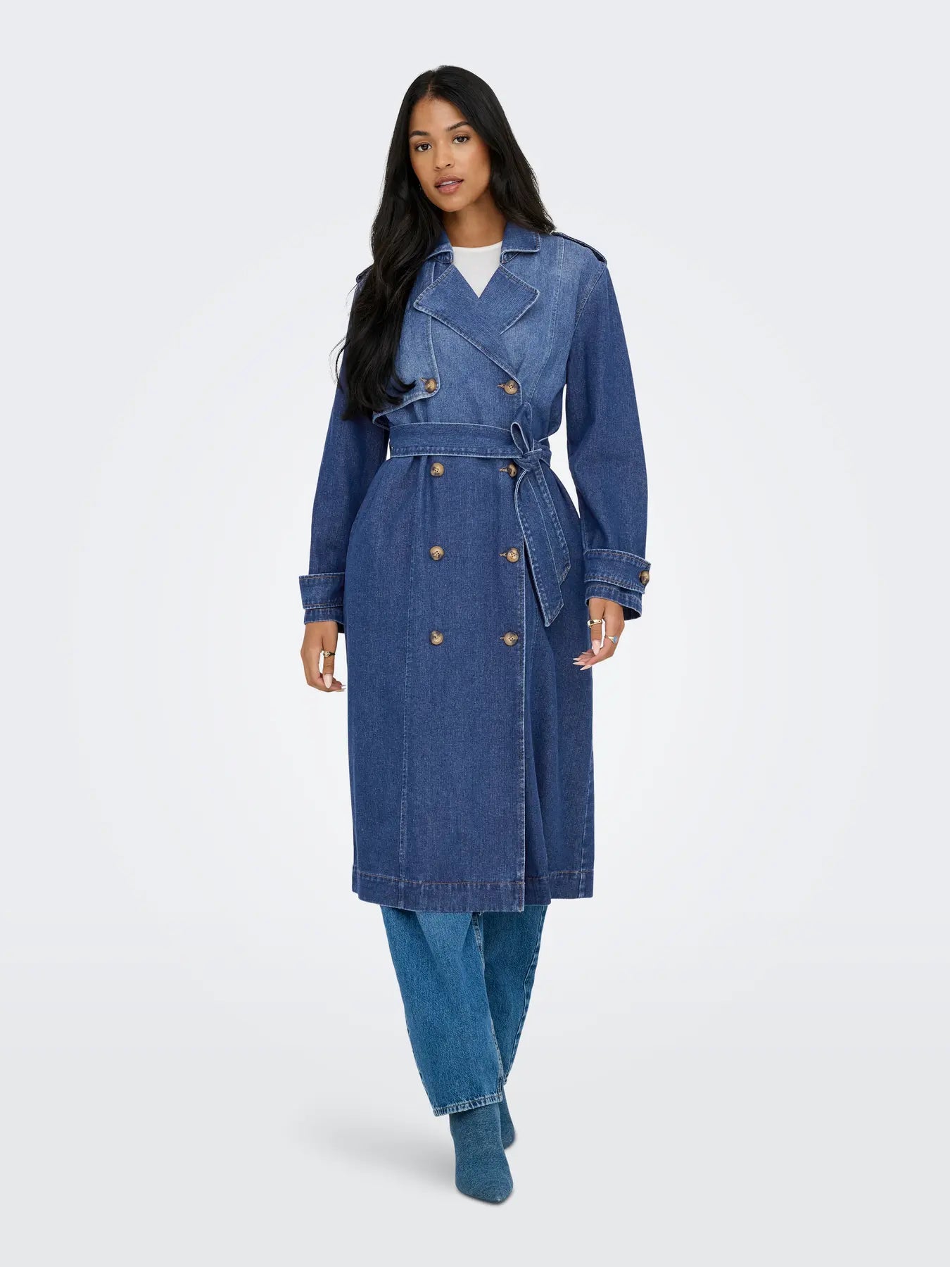 Denim Trench Coat