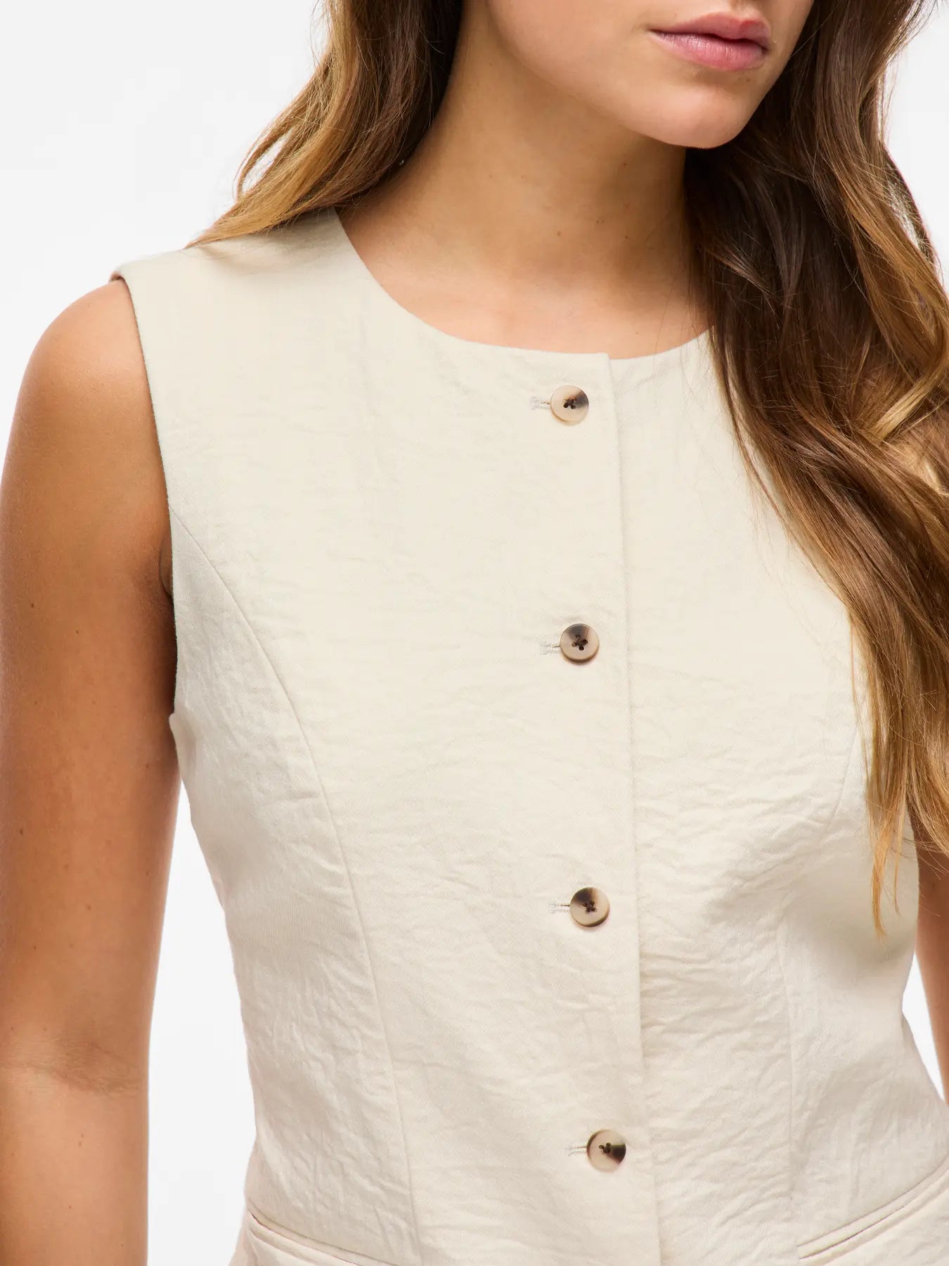 Freja Waistcoat Cream