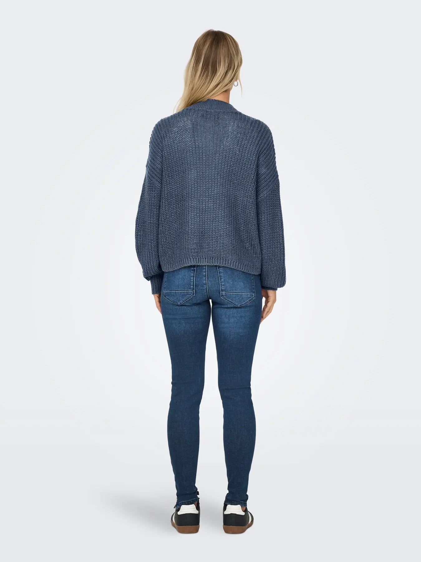 Cropped Cardi Indigo