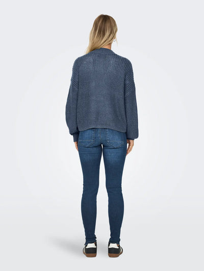 Cropped Cardi Indigo
