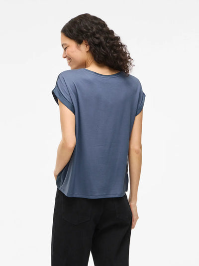 Satin Tee Petrol