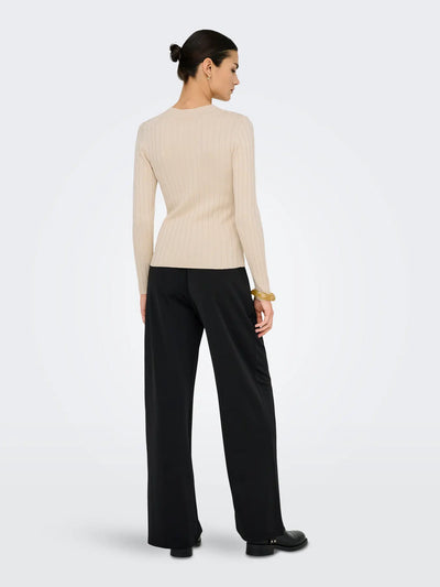 Diamond Slimline Jumper Cream