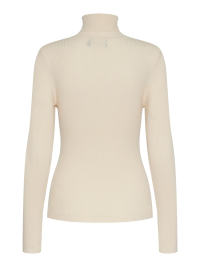 Mira Roll Neck Jumper White