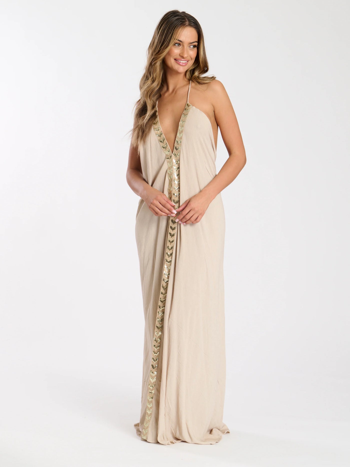 Gold Beach Dress