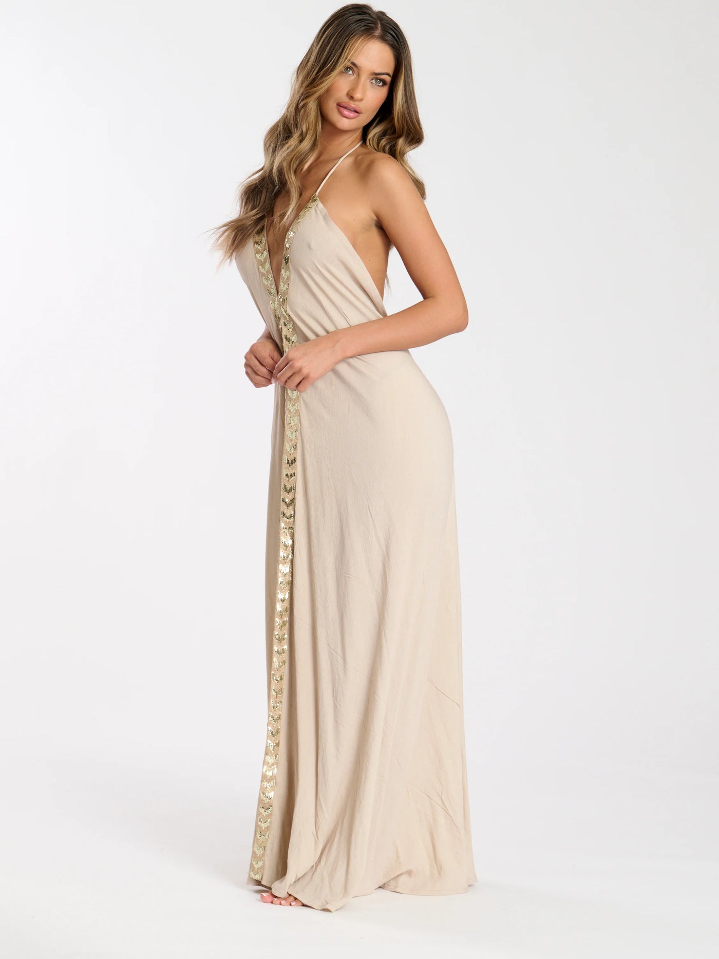 Gold Beach Dress