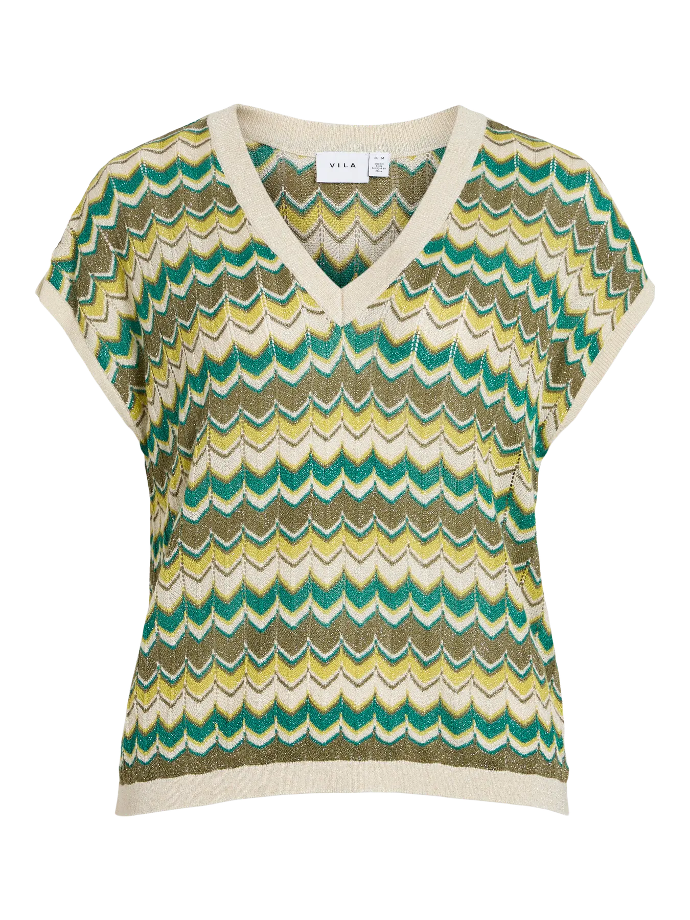 Iconic Zigzag top Green