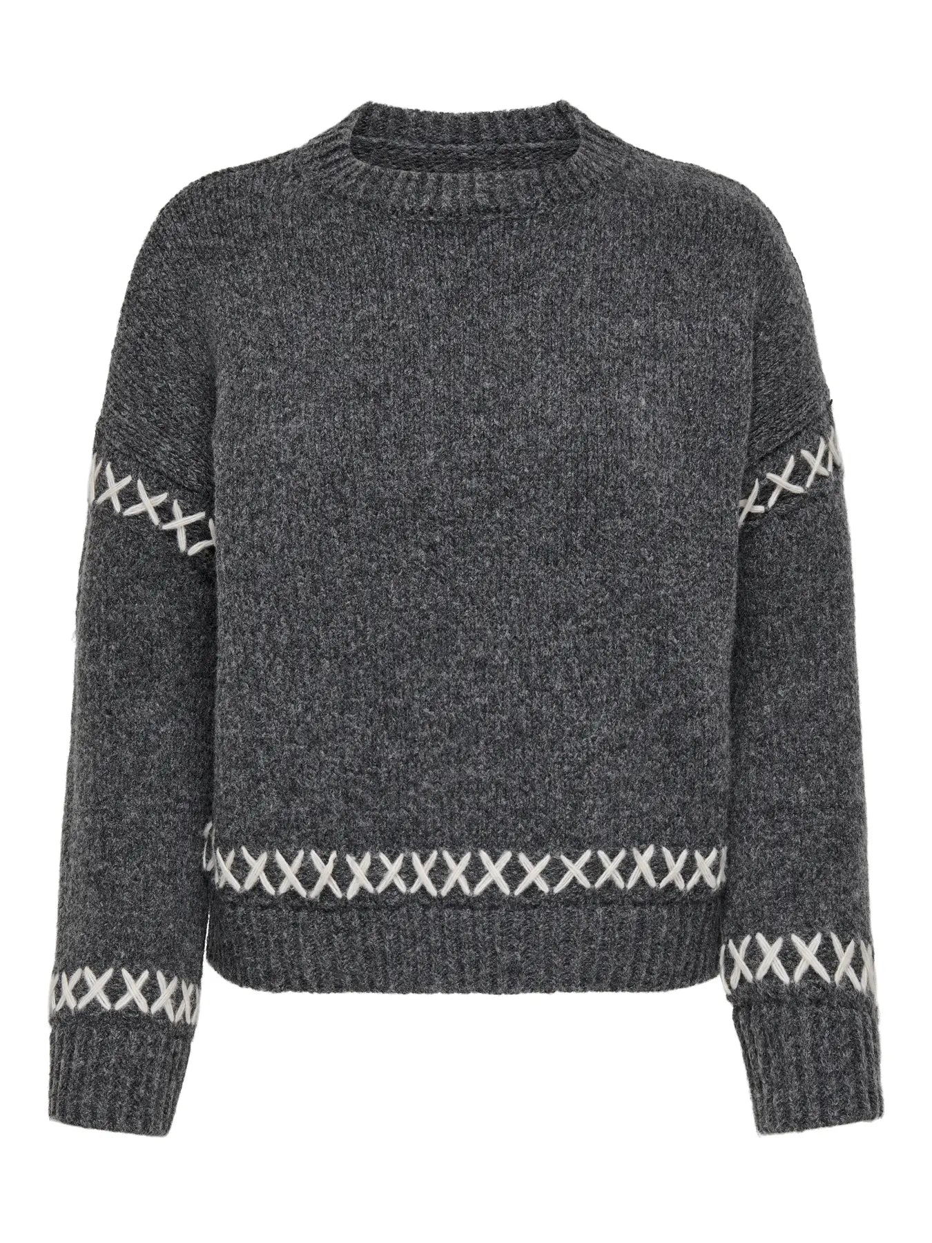 Cross Stitch jumper Grey