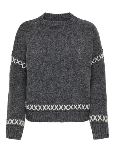 Cross Stitch jumper Grey
