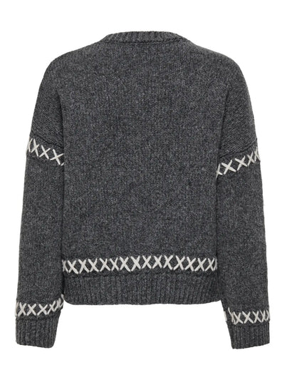 Cross Stitch jumper Grey