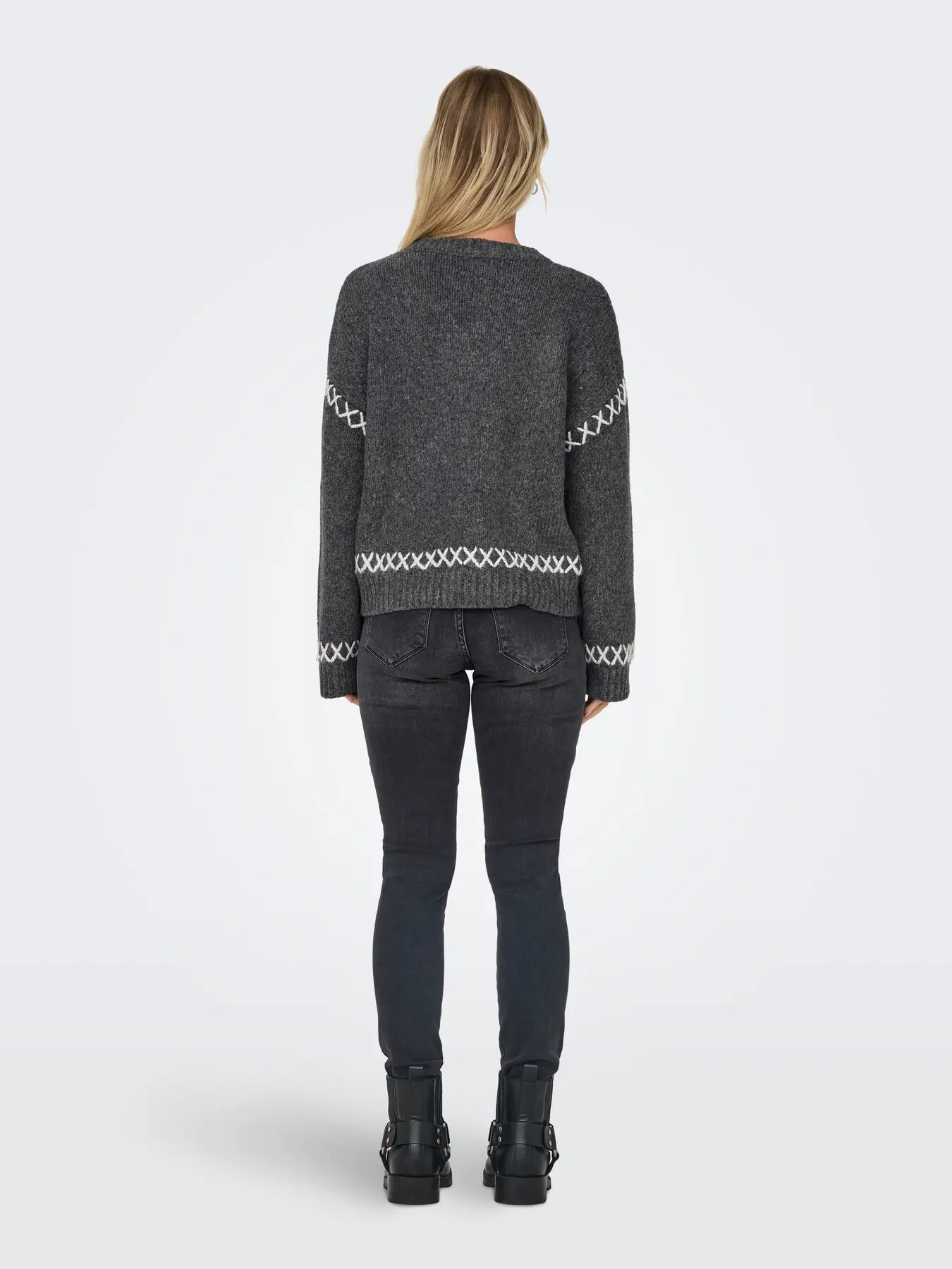 Cross Stitch jumper Grey