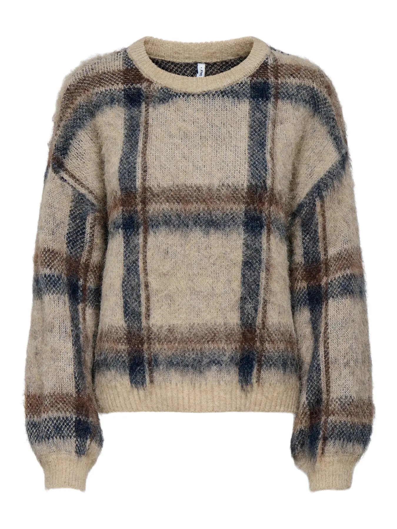 Marion Plaid Jumper Beige