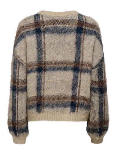 Marion Plaid Jumper Beige