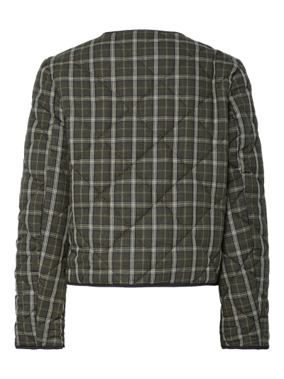 Tartan Quilted Jacket 100% Cotton
