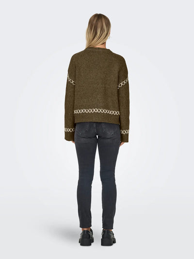 Cross Stitch jumper Brown