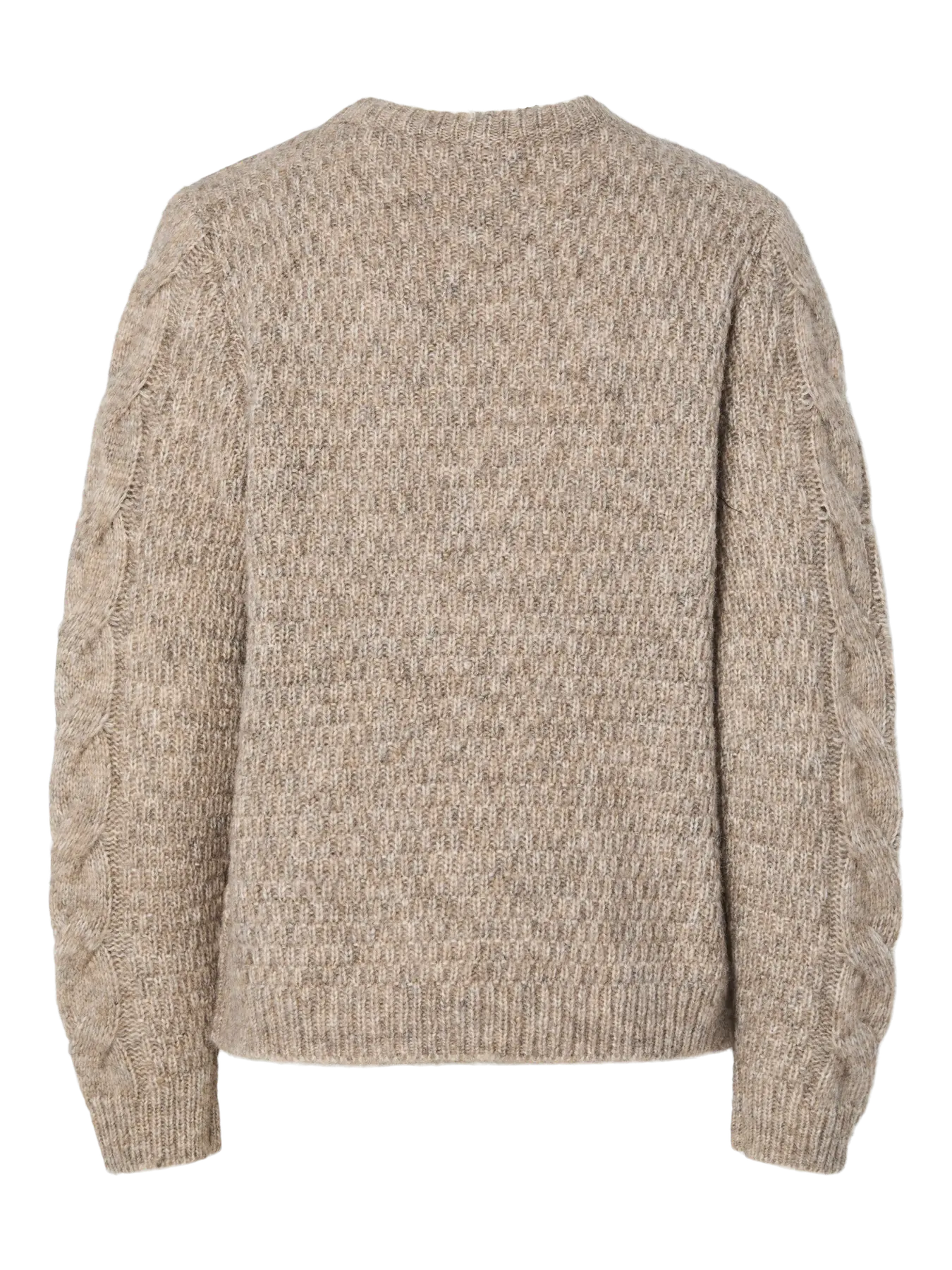 Nina Aran Knit Jumper Latte