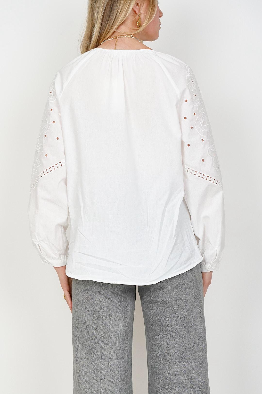 Muse Butterfly Blouse White