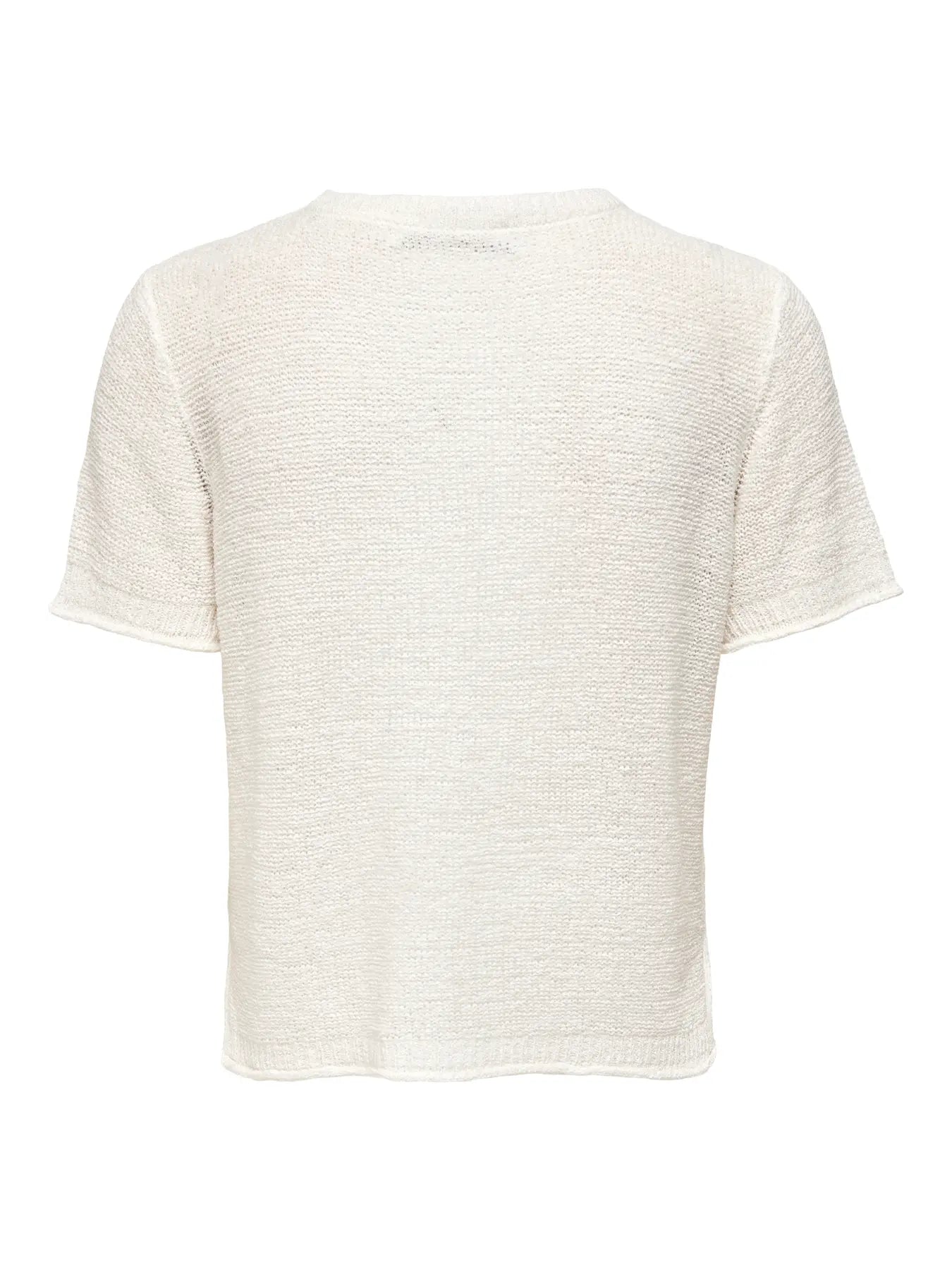 Short Sleeve Knit White