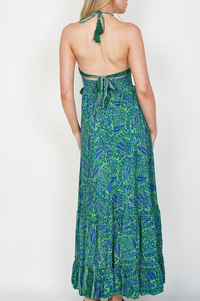 Clementine Maxi Dress Peacock