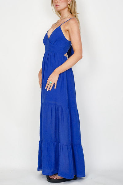 Jinny Cobalt Spaghetti Strap Dress