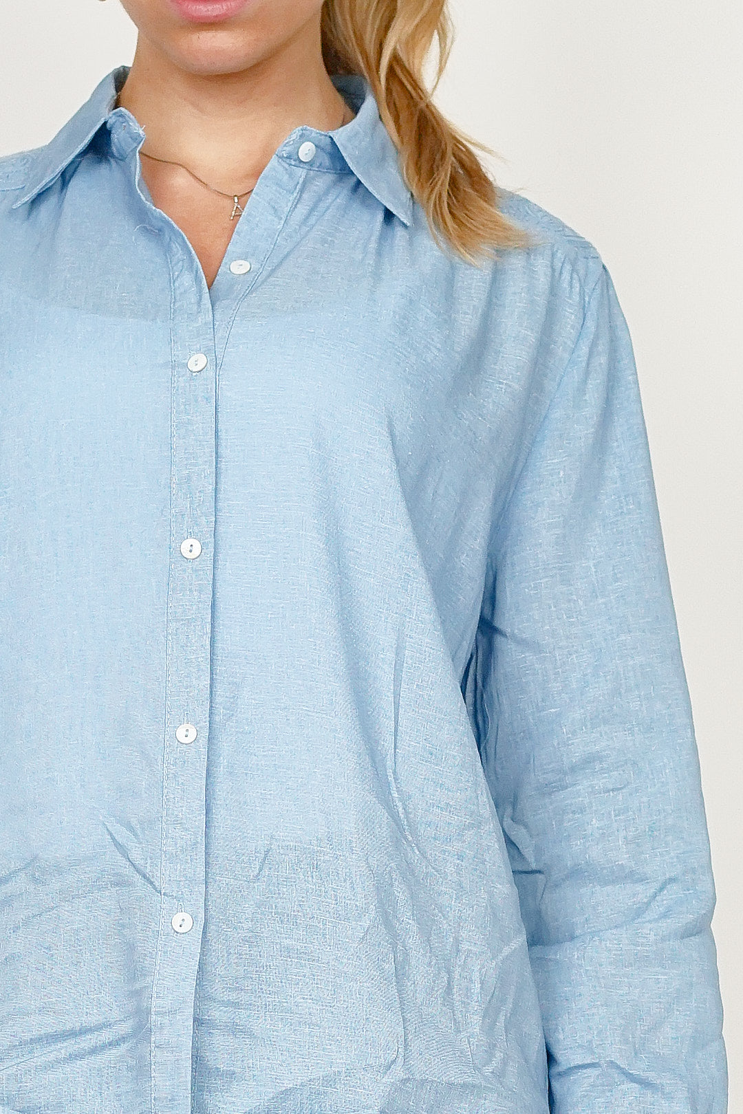 Cherry Blue Swirl Blouse