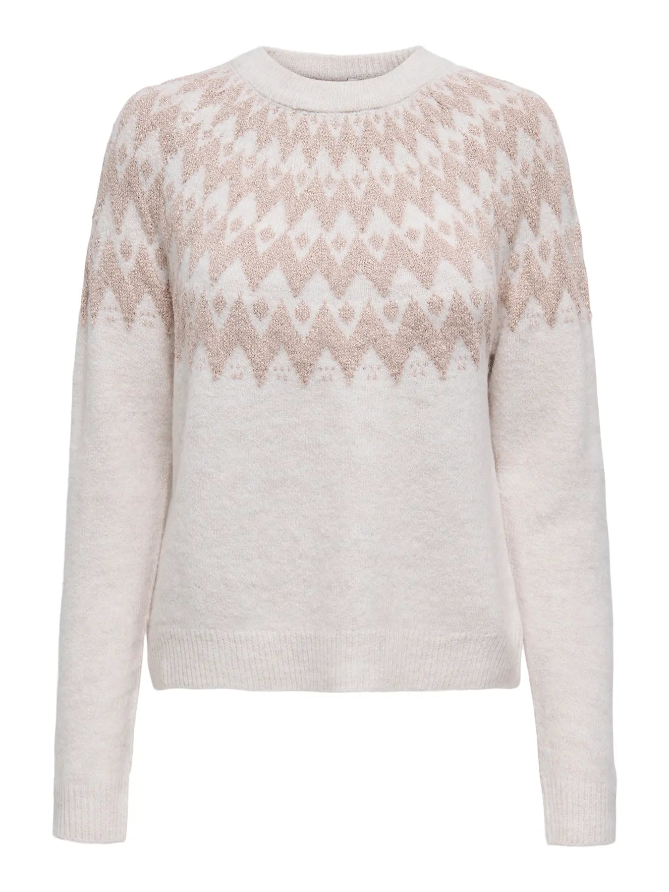 O-Neck Glitter Knit