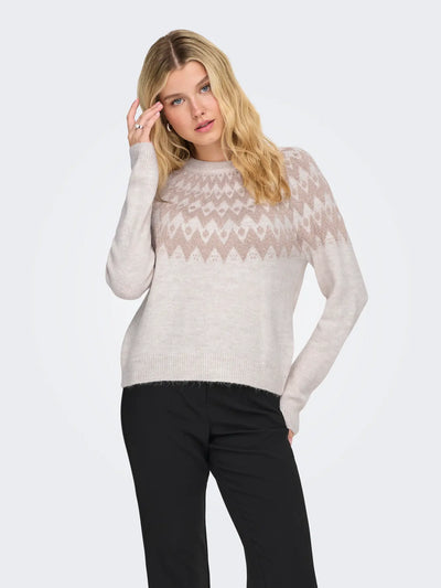 O-Neck Glitter Knit