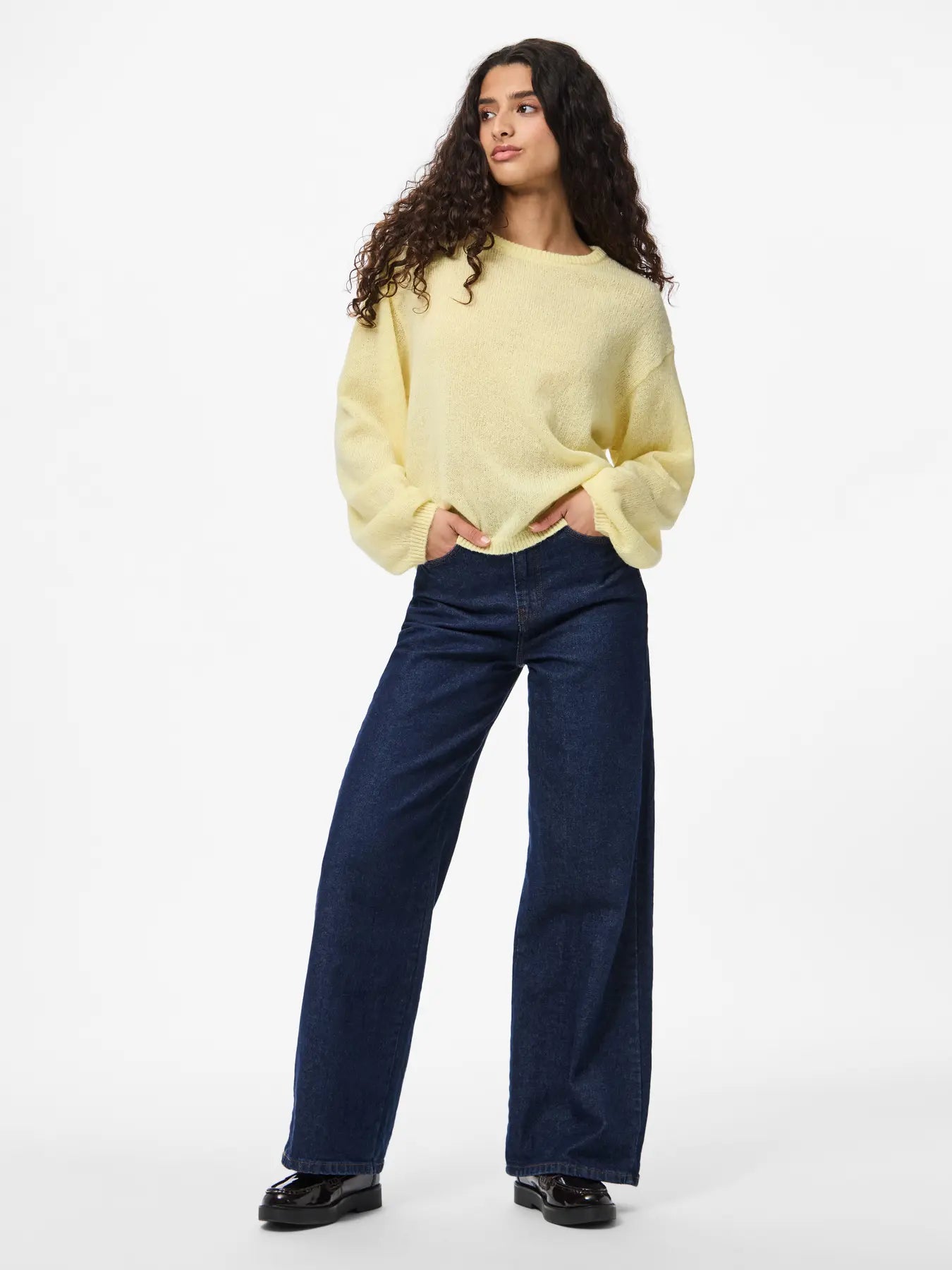 Ida Crew Neck Jumper Yellow