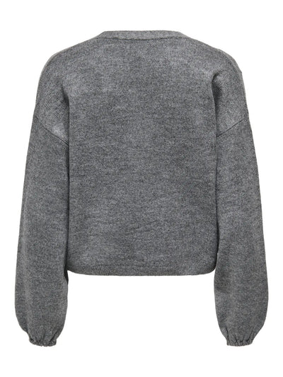 Sparkly Bow Cardigan Charcoal