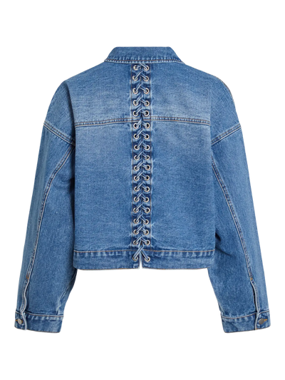 Eyelet Denim Jacket