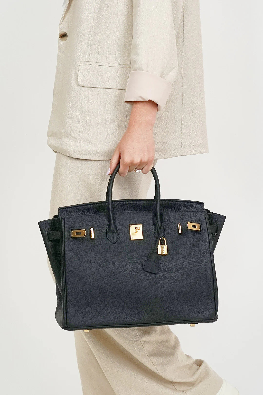 B35cm Togo Leather Bag