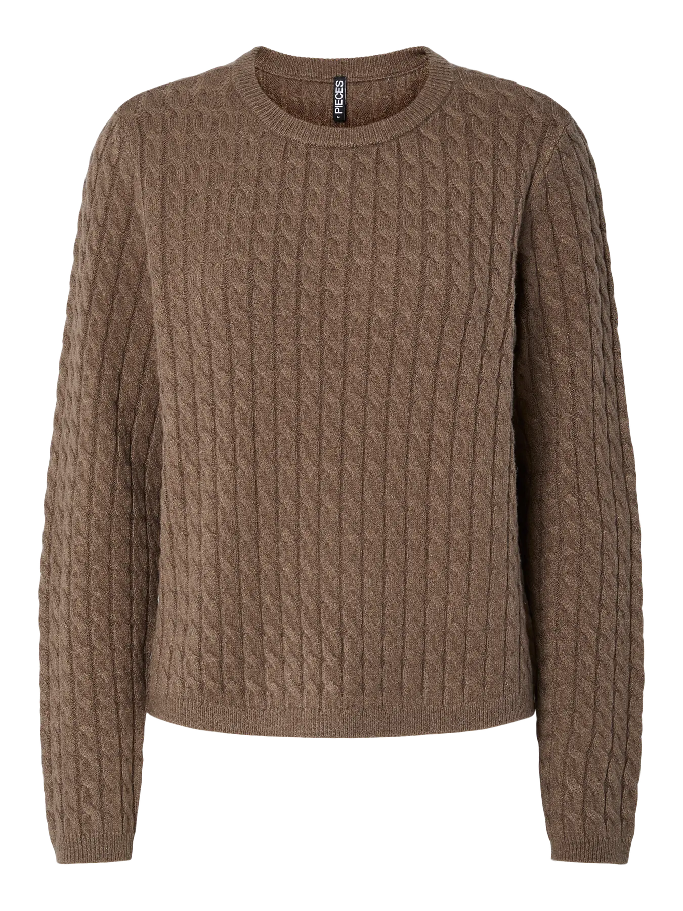 Soft Rope Knit Jumper Brown