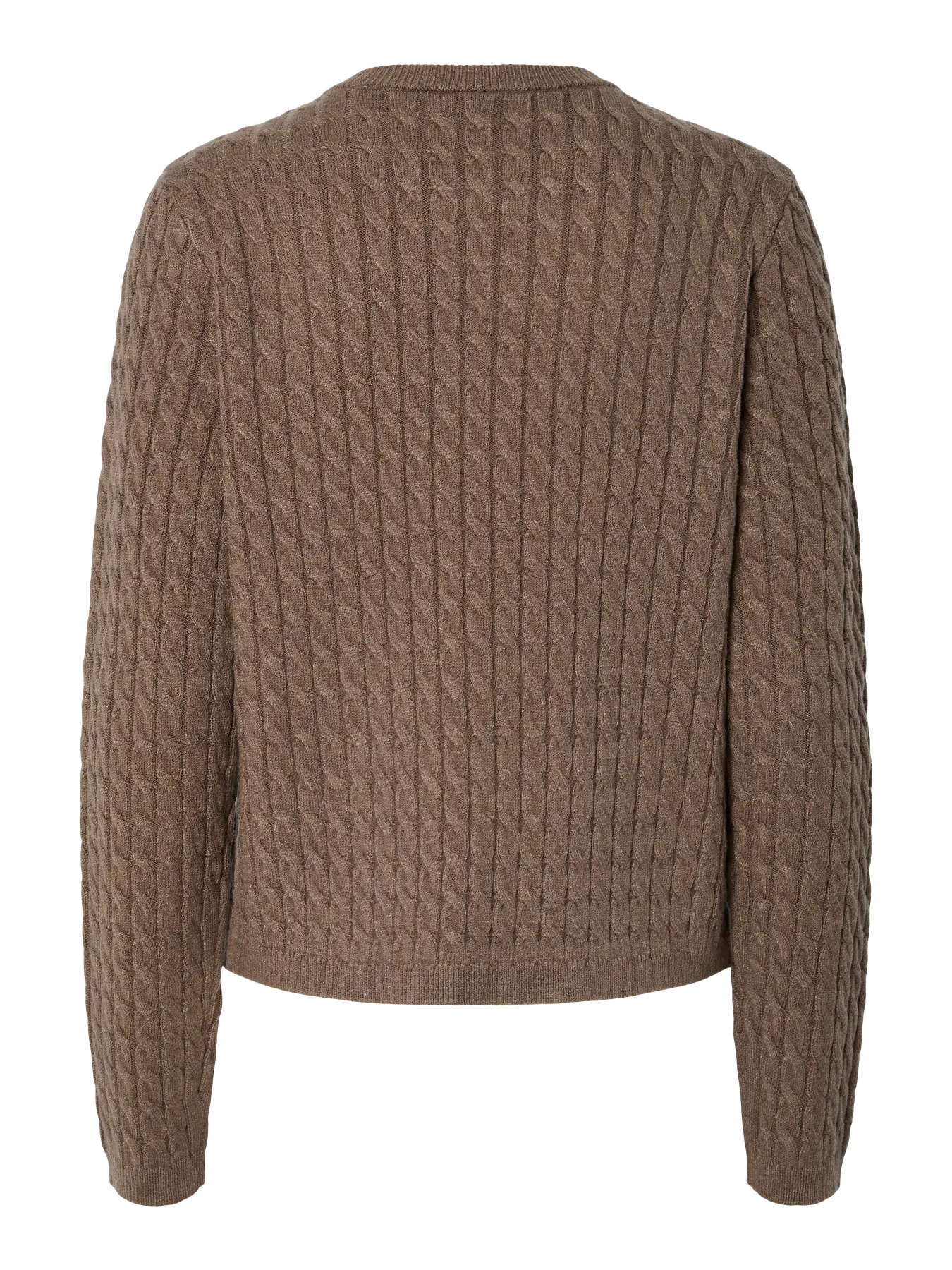 Soft Rope Knit Jumper Brown